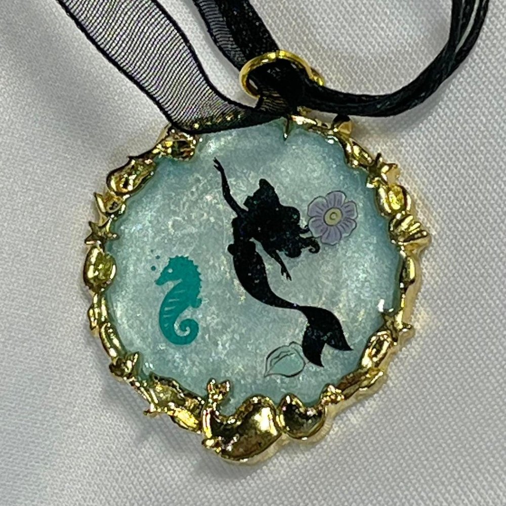 Handmade Resin The Little Mermaid Necklace